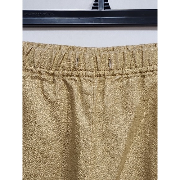 J. Jill Linen Pants‎ Womens Medium Khaki, 27 Inseam Wide Leg Boho Elastic Waist - Picture 7 of 16